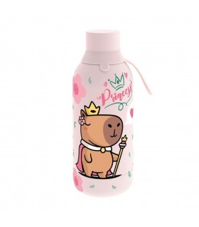 BOTELLA TÉRMICA 500ML - PINK - QUEEN CAPIBARA