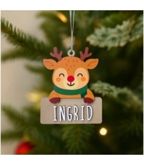 Adorno de Navidad personalizado - Reno