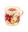 Taza de Porcelana y Posavasos Navidad Botánica