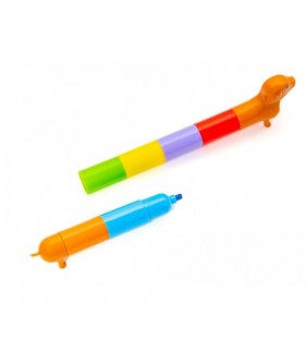 Rainbow Dachshund Markers Perro