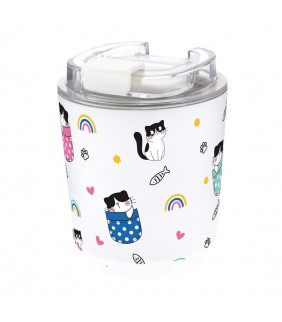 VASO TÉRMICO / THERMAL CUP 280 ML - ICE - CATS