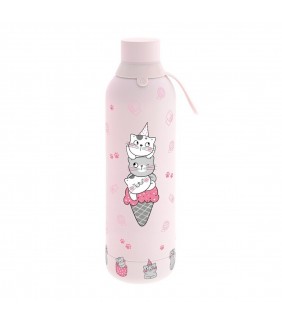 BOTELLA TÉRMICA 750ML  PINK - CATS