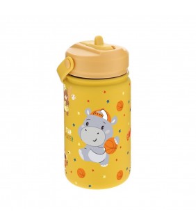 BOTELLA TÉRMICA 330ML- MUSTARD - BASKETBALL