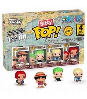 Blister 4 figuras Bitty POP One Piece Luffy