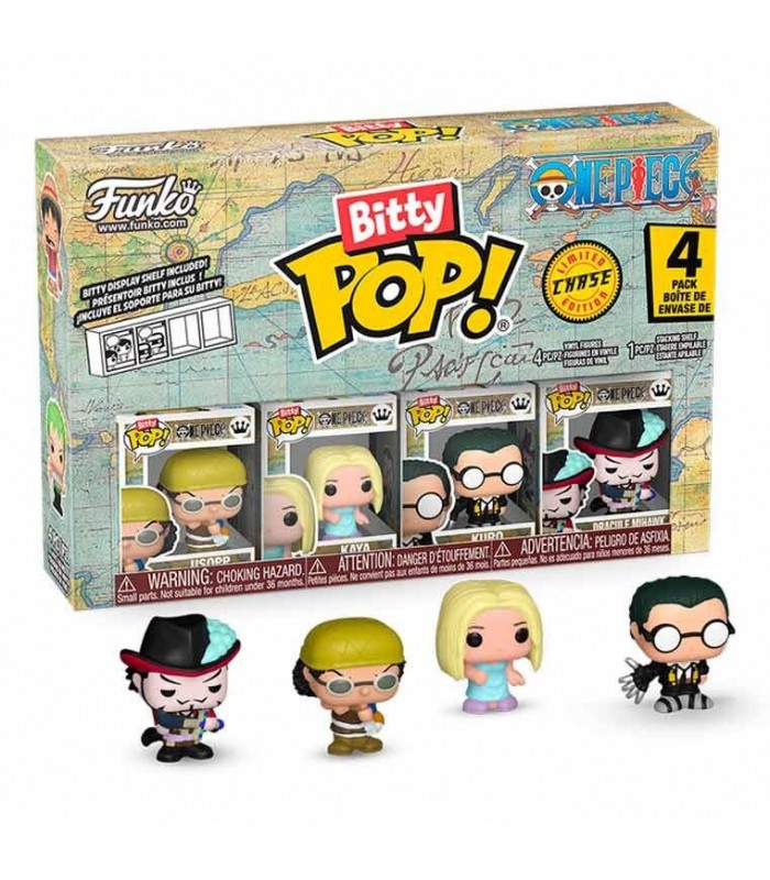Blister 4 figuras Bitty POP One Piece Usopp