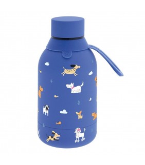 BOTELLA TÉRMICA  350ML - MAZARINE CHIC PAWS aZUL