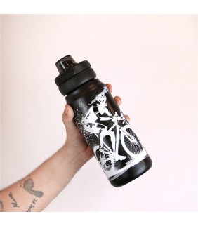 BOTELLA TÉRMICA SPORT  750ML - CYCLING ZONE - BLAC