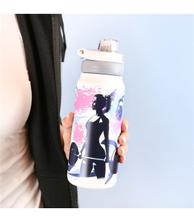 BOTELLA TÉRMICA SPORT  750ML - CROSSFIT ZONE - ICE