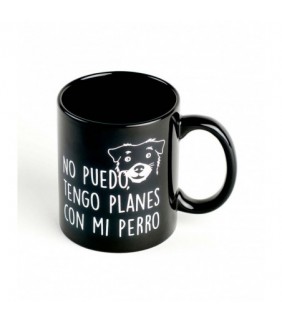 Taza con mensaje No puedo tengo planes con mi perr