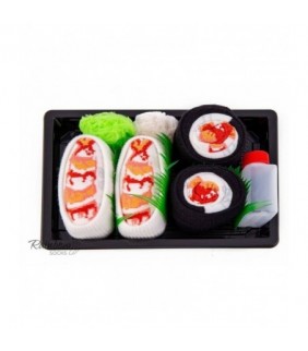 Sushi de calcetines Nigiri y Maki de Gamba Talla S
