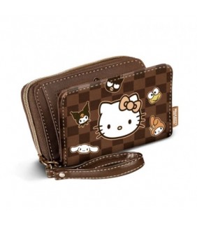 Hello Kitty Squares-Billetero, Marrón