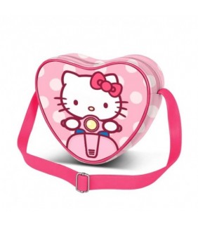 Hello Kitty Moto-Bolso Bandolera Corazón Casual, R