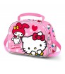 Hello Kitty Lovely-Bolsa Portamerienda 3D, Rosa