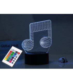 Lámpara LED 3D MUSIC