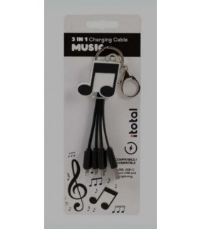 Cable USB 3en1 Musica