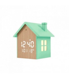 Reloj Despertador Casita Menta I Total