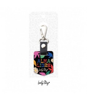 LLAVEROS / KEYRING - BLACK - ALMA LIBRE