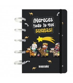 CUADERNO A6 - NEGRO - MERECES TODO LO QUE SUEÑAS