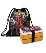 Set fiambrera +bolsa ajustable Avengers