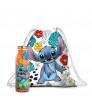 Set botella térmica + bolsa ajustable Stitch