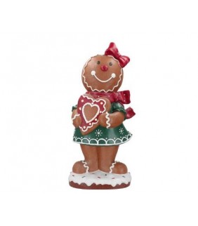 Chica de pan de jengibre con corazón poliamoroso