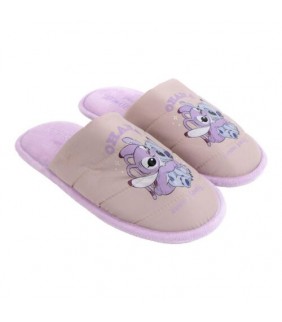zapatillas de casa abierta stitch rosa 40/41
