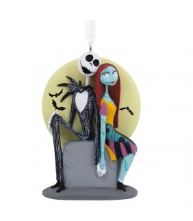 Figura decorativa Jack & Sally en la luna resina 8