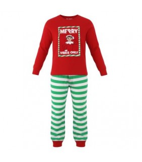 PIJAMA LARGO SINGLE JERSEY NAVIDEÑO THE ELF