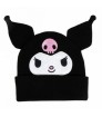 Gorro de Punto Kuromi - 100% Acrílico Negro
