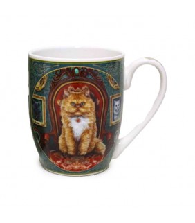 Taza de Porcelana Locura por los Gatos Lisa Parker