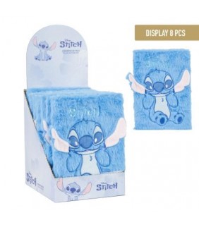 CUADERNO PELUCHE STITCH Azul