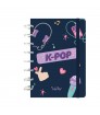 Cuaderno 100 HOJAS CUADRICULA 100GR - BLACK K-POP