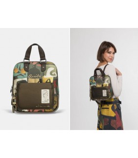 Mochila estampada con asa corta Amphora Anekke