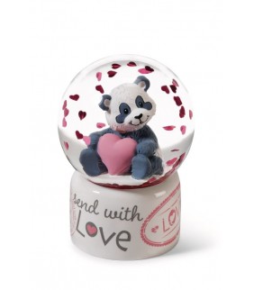 Globo de Purpurina Panda Amor 6.5cm