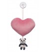 Peluche corazon 15 cm con Panda yVentosa