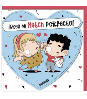 TARJETA DE FELICITACIÓN ENAMORADOS - ¡ ERES MI MAT