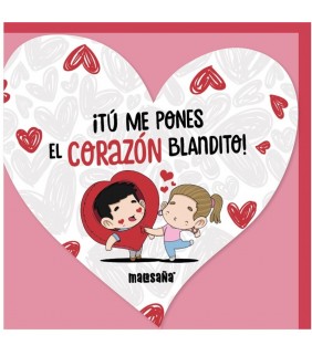 TARJETA DE FELICITACIÓN - TÚ ME PONES EL CORAZÓN B