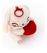 LLAVEROS DE PELUCHE CONEJITO CON CORAZON