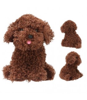 TM perro de peluche Cody marrón oscuro 16 cm FUR E