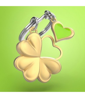 Llavero de Trébol de la Suerte