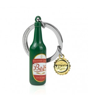 Llavero de botellas de cerveza