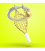 Llavero de raqueta de tenis