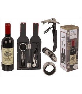 Juego de botella de vino, incl. cuello de vino