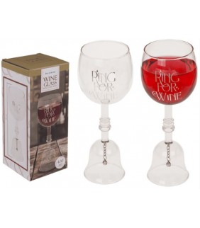 Campana de mesa de cristal para vino