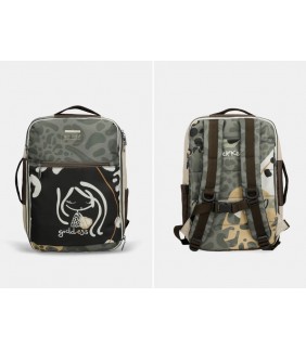 Mochila de viaje estampada Gaia