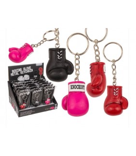 Llavero metálico, guante de boxeo