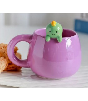 Taza de ceramica con Charm Dino