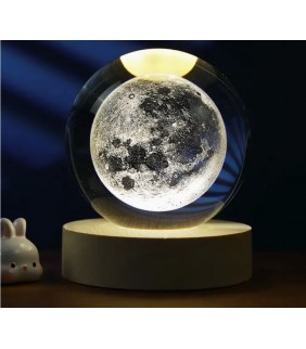 Lámpara de bola de cristal grande Luna