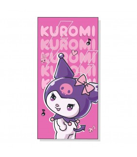 Toalla Kuromi Hello Kitty microfibra