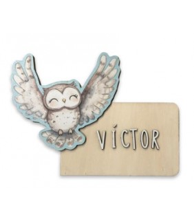 PLACA PERSONALIZABLE BUHO